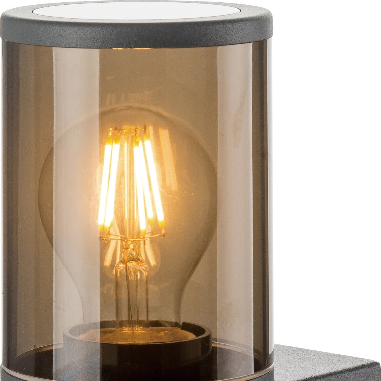 Economical E27 IP65 LED Wall Light Aluminum Body with PC Diffuser Explosion-Proof and Water-Clear Cylinder Shape