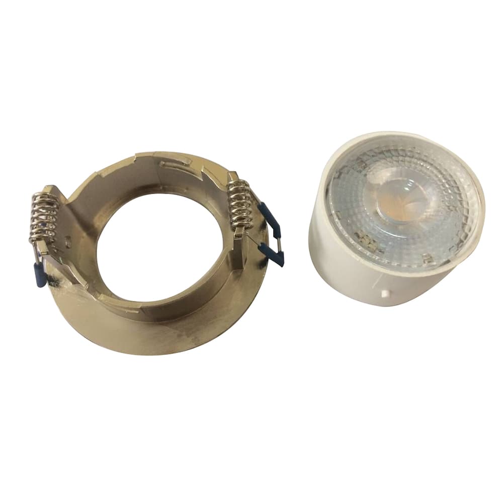 Aluminum Rotating Downlight Housing Led Lamp Mounted Fixtures Module Gu10 Gu5.3 Mr16 Ceiling Spot Down Light Floodlight Frame