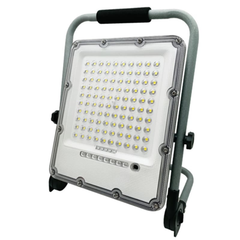 LED Rechargeable Work Light Flood Lamp SOS Dimming Lithium Battery with Adapter
