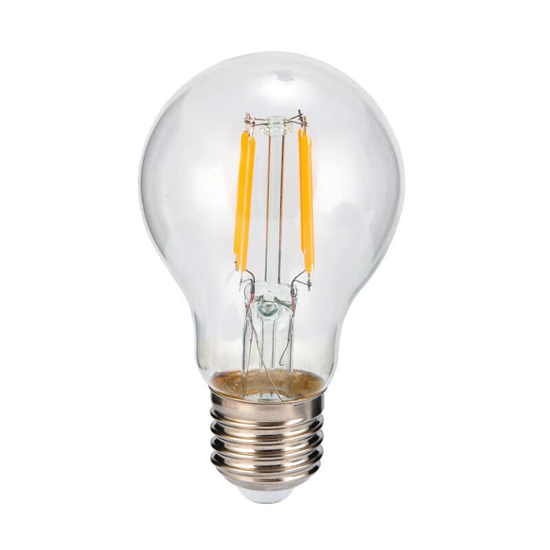 Stock A55 4W 7W E27 CE RoHS ERP Class E 2700K Dimmable Warm Cold White LED Bulb LED Filament Bulb Glass Bulbs