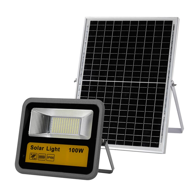 100w Solar Flood Light LED Lamp Light-sensitive IP65 1000LM 6500K Remote Control