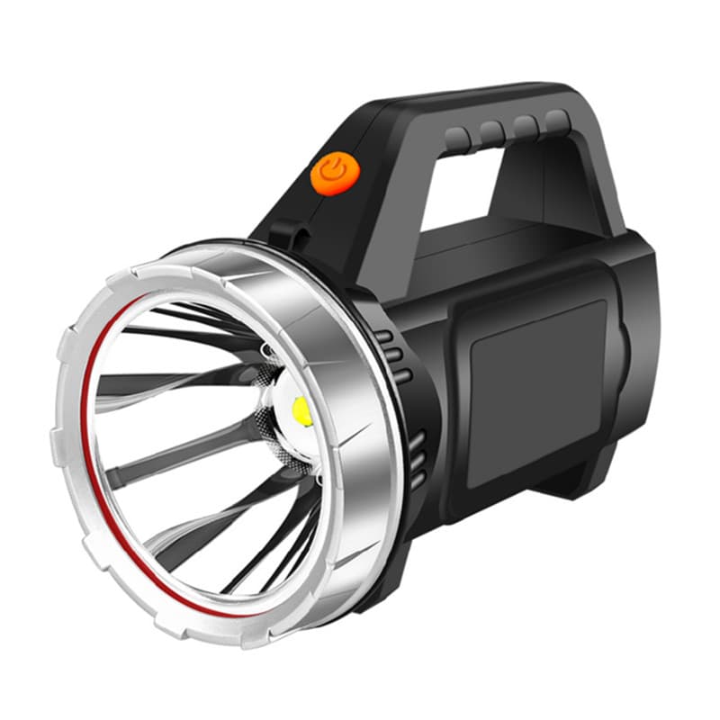 LED Flashlight Dimming Recharging USB 18650-1200mAh Battery Plastic 3W 6500K High Lumen Lamp Handy