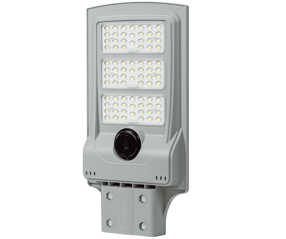 LED Street Lamp Solar Led Light IP65 White Housing PIR Sensor with Remote Control