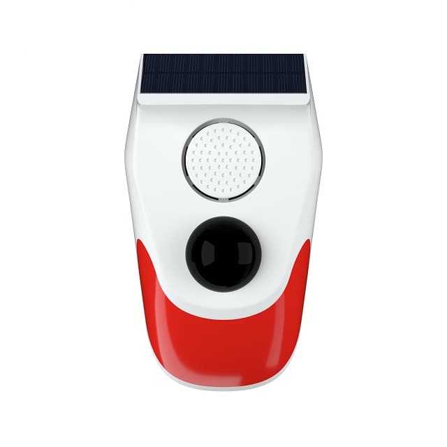 Three Working Modes IP65 Solor Alarm Device Smart Remote Control Voice Can Change Long Working Time