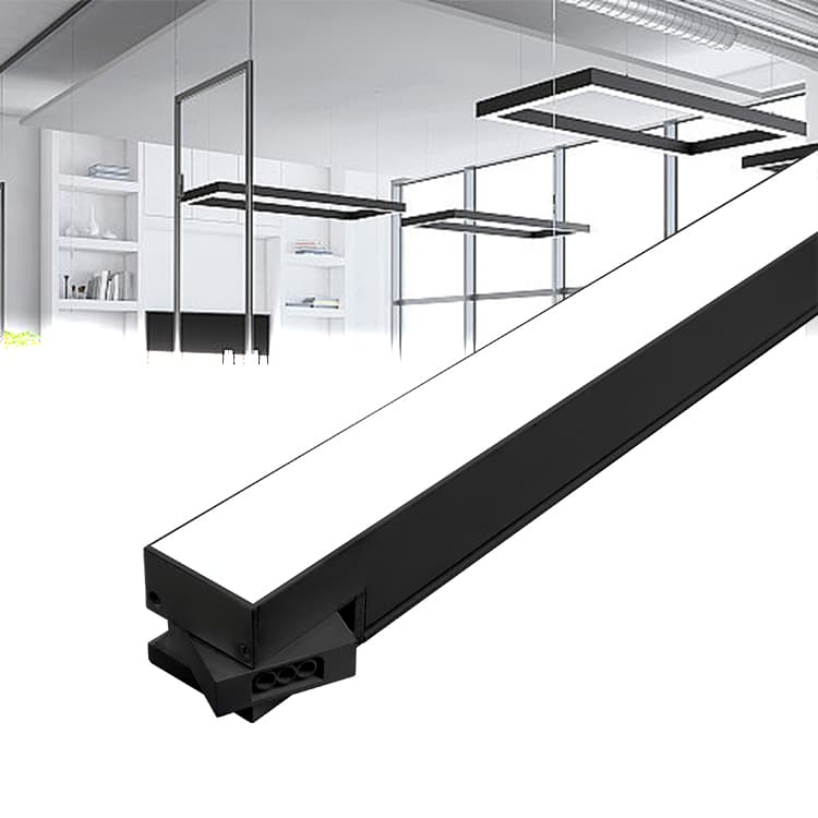 Multi-directional Connection Hanging Chandelier for Living Room Restaurant Led Office Shop Lamp Linear Light Ceiling Lights