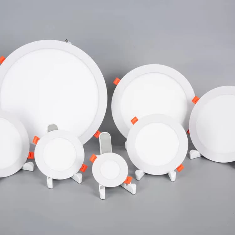Everstar Round Square Slim High Brightness 3W 6W 9W 12W 18W 24W 6inch 8inch Recessed Ceiling Light Led Panel Lights