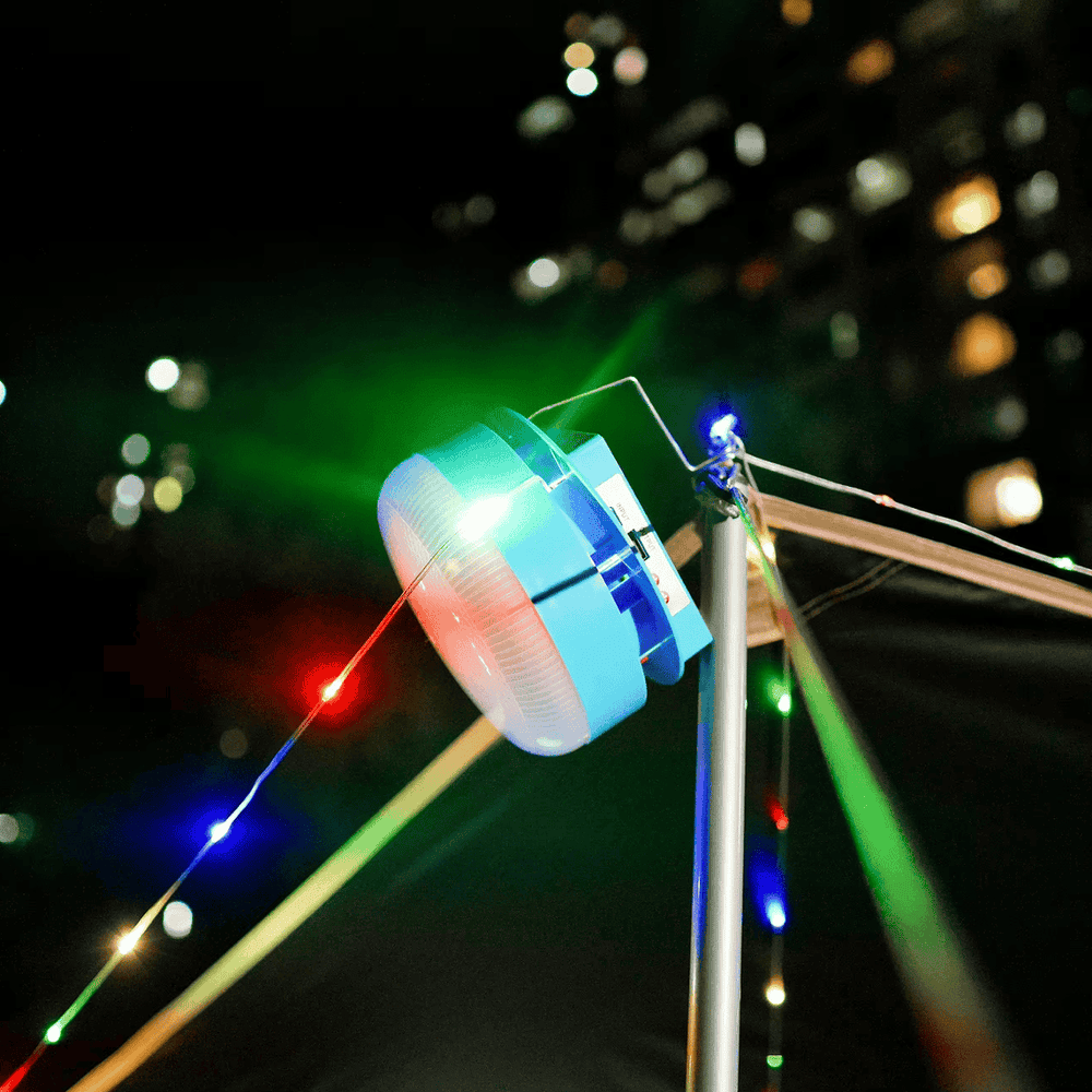 High Quality 8m 10m Solar Camping Lamp with String Lights Emergency Charge for Phone Wholesale