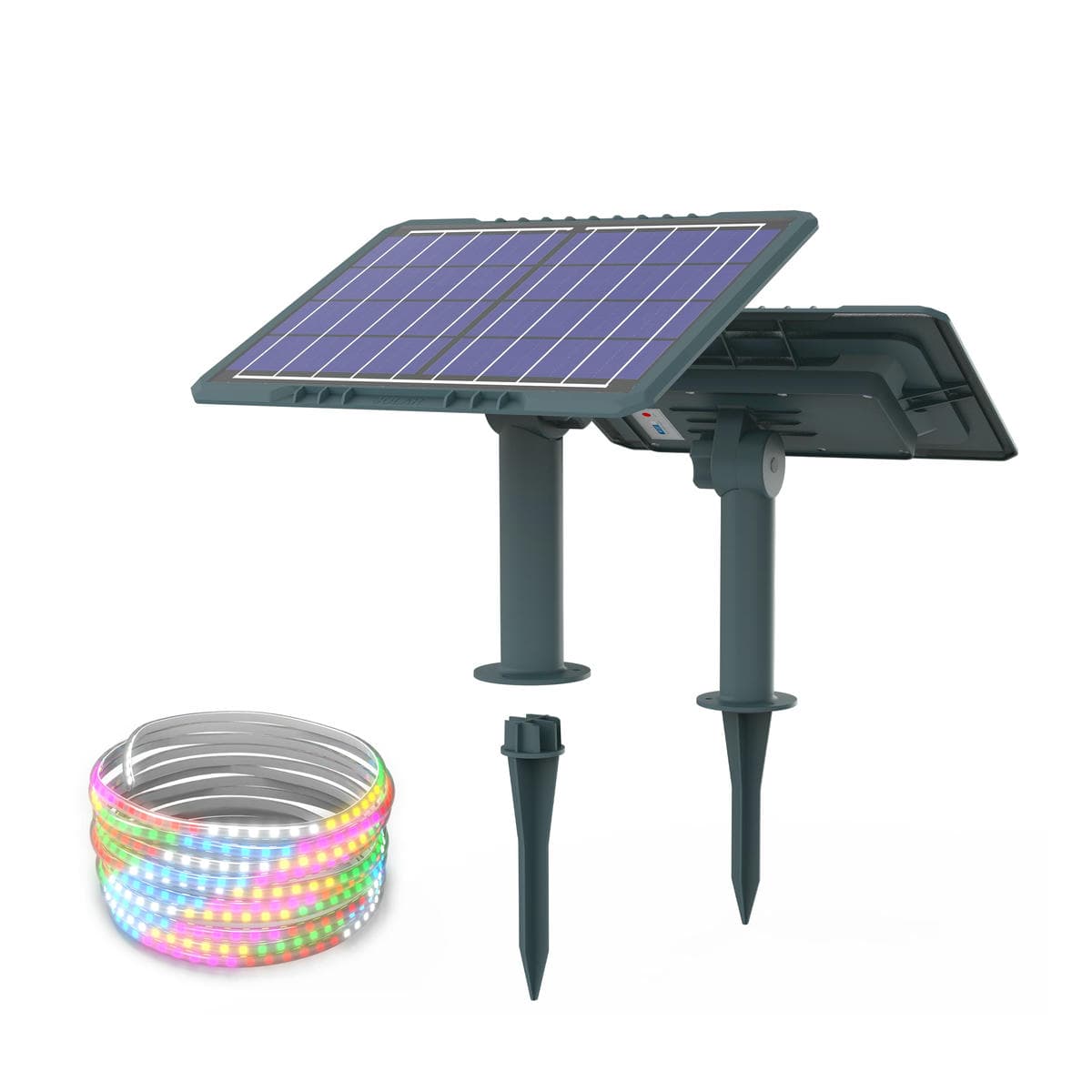 Wholesale IP65 5M 10M 20M LED RGB & CCT 3000K Solar Powered Strip Light with 9W 13W 25W
