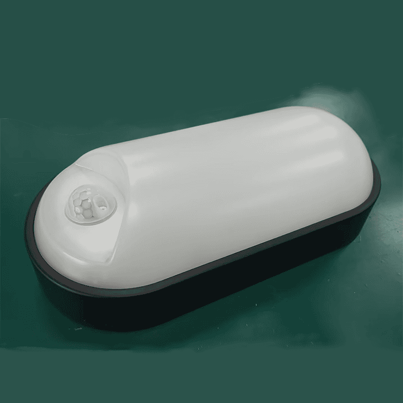 EU Standard  PC 15W LED Bunker Light With PIR Sensor Wall Mounted and Ceiling Mounted IP65