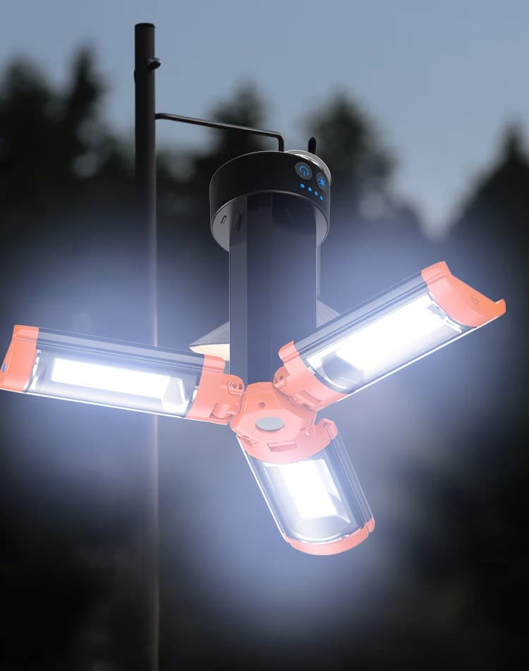 Wholesale 110 Lm/w LED Camping Lamp Adjustable Angle Length 12-hour Work Duration Aluminum  Body Material for Outdoor Use