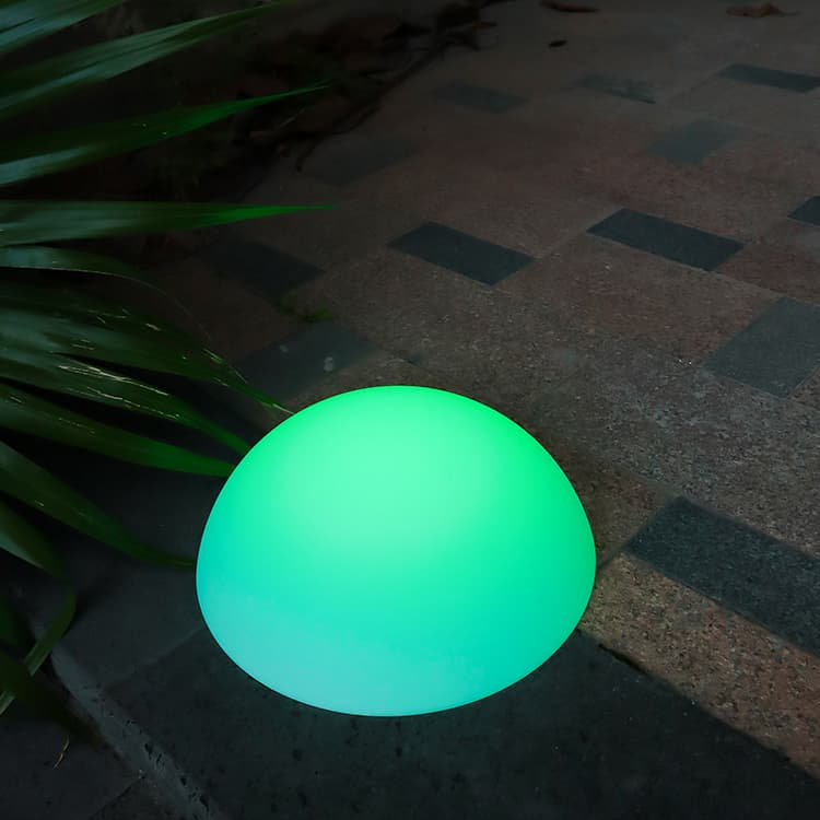 LED Half Ball Solar Lamp Rainproof Christmas Decorative Light for Outdoor Landscape Garden Lawn Beach Swimming Pool-IP65 Rated