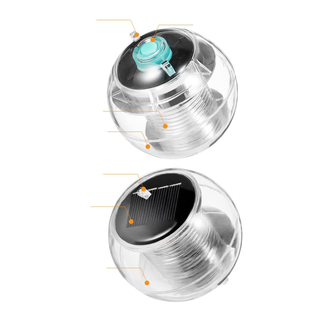 Everstar New Solar Color-Changing Night Lamp with IP67 Waterproof ABS Body for Hotel & Swimming Pool Light RGB