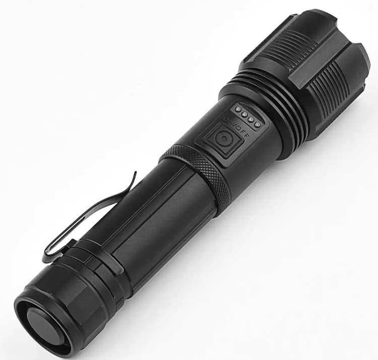 Hot Rechargeable Flashlight High Lumens Super Bright Zoomable XHP50 LED Tactical Flashlight With 5 Mode,IP65 Waterproof