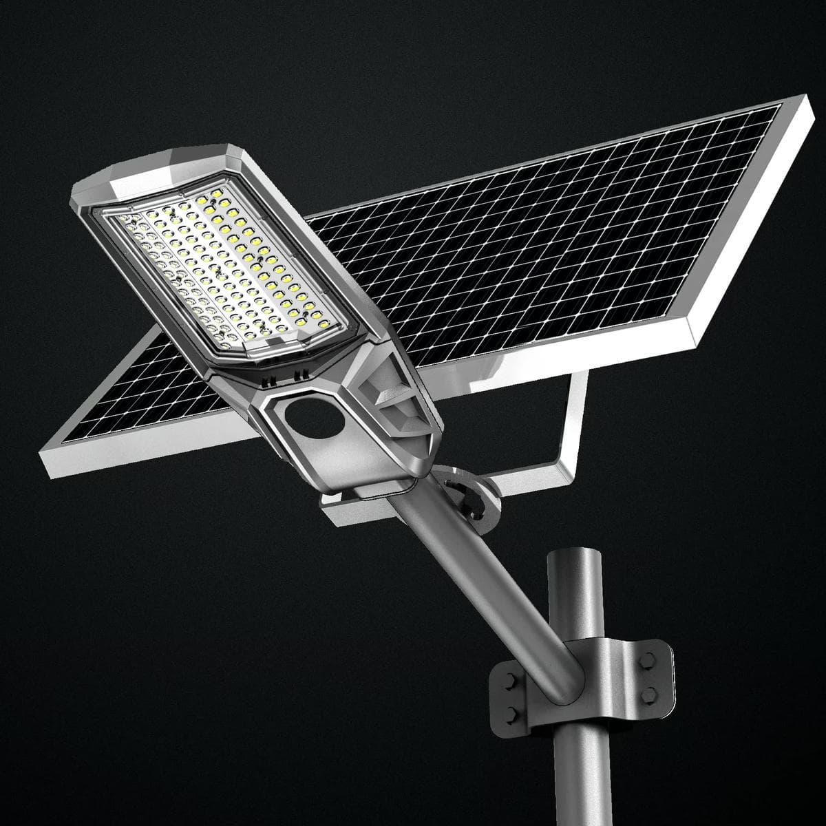 New LED Solar Split Street Light Curved Lens Remote Control  Warranty 2 Years 200w 400w 600w