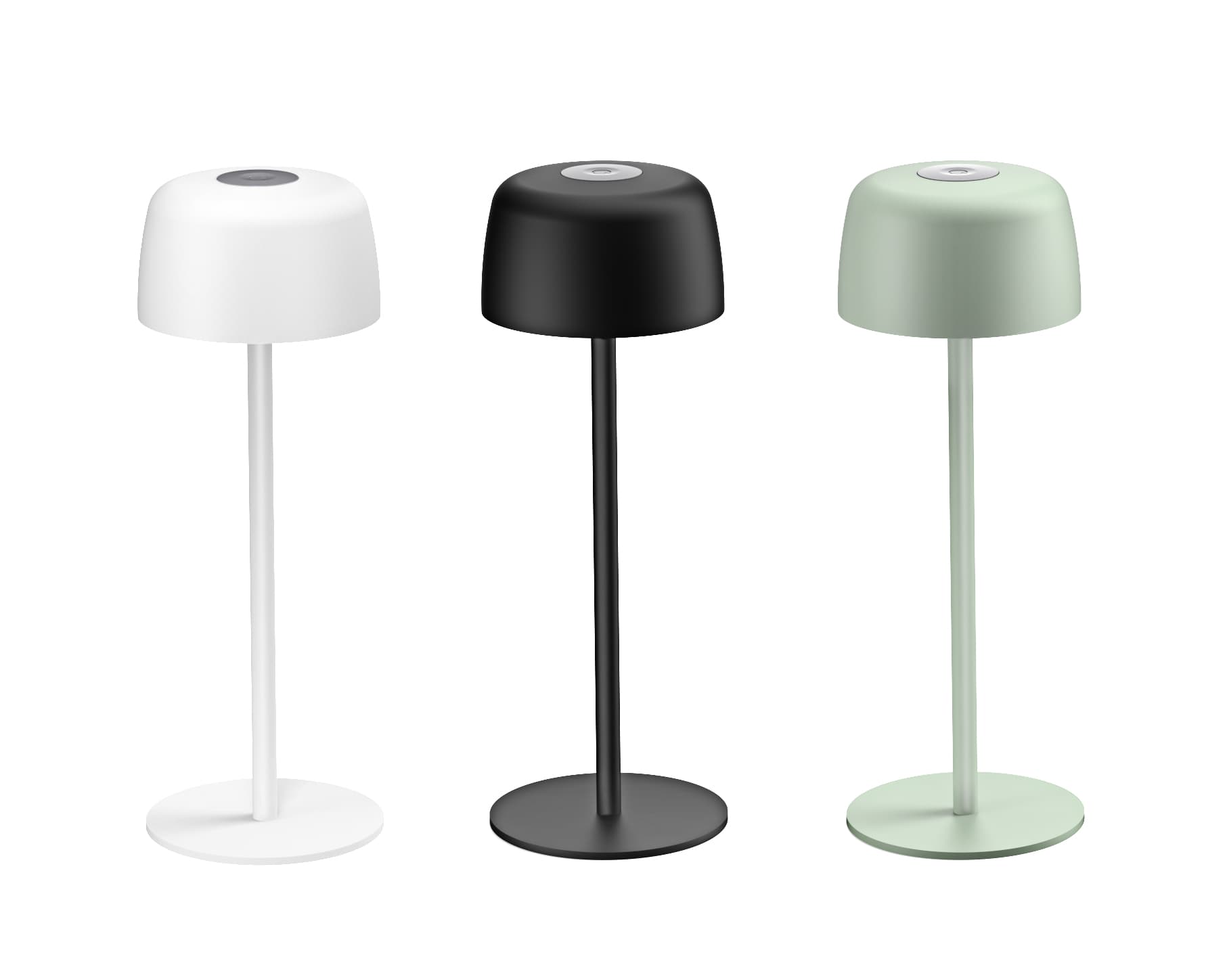 Simple Style Modern Design Nordic Iron Dome Bar Table Lamp Rechargeable Battery AC Dimmable CCT IP44
