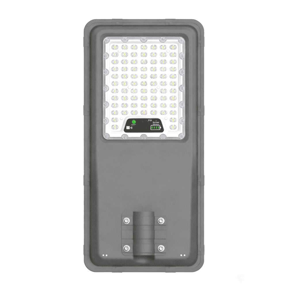Long Lasting IP65 Waterproof LED Solar Street Light 20W 30W Stamping Steel Remote Control CE/RoHS Certified 70x140 Beam Angle