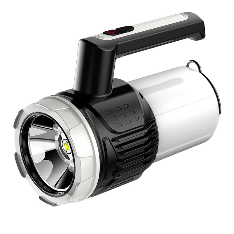 Portable LED Flashlight with Handle 200LM Brightness Dimmable for Outdoor Camping and Emergency LED Torch Light