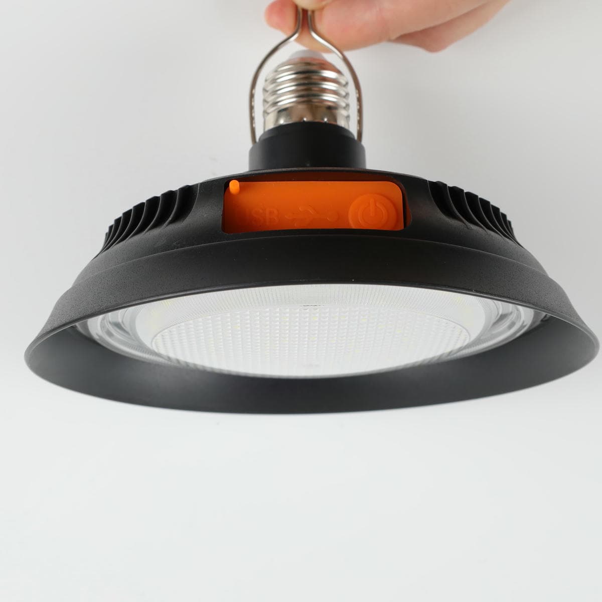 UFO Emergency Light with Multi-function E27/B22 Base with Hanging Handle USB Charge Round LED Emergency Light