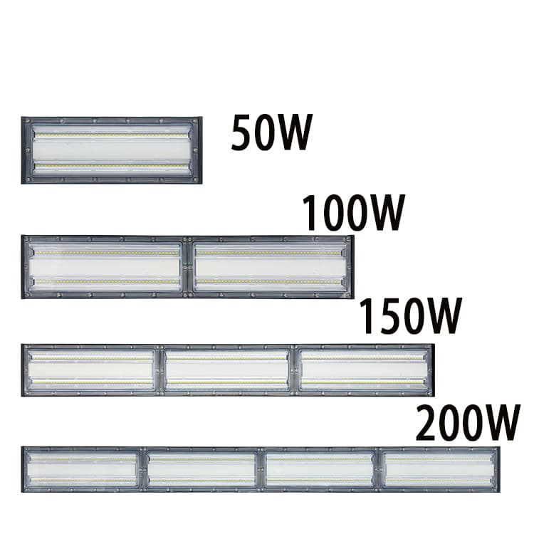 New Anti Glare Linear HighBay LED Light 50W 100W 150W 200W Industrial Linear Highbay Light for Warehouse Underground Parking