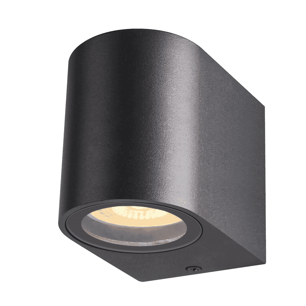 Everstar Square ABS+PC LED Garden Wall Light IP54 Waterproof GU10 Replaceable Light Source Outdoor Spotlight