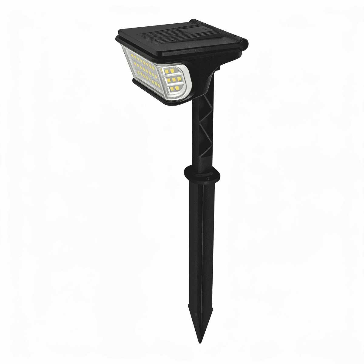 Everstar 2026 Wholesale Small LED Solar Garden Light Floor+Wall Mount IP Other 3 Step Dimmable 2200mAh Battery Water-Resistant