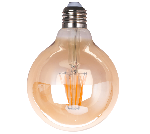 LED-G120-F4W LED filament bulb glass 4W 100LM/W 3000K/4000K/6000K RA80 E27/E26 220-240v D125xH175mm