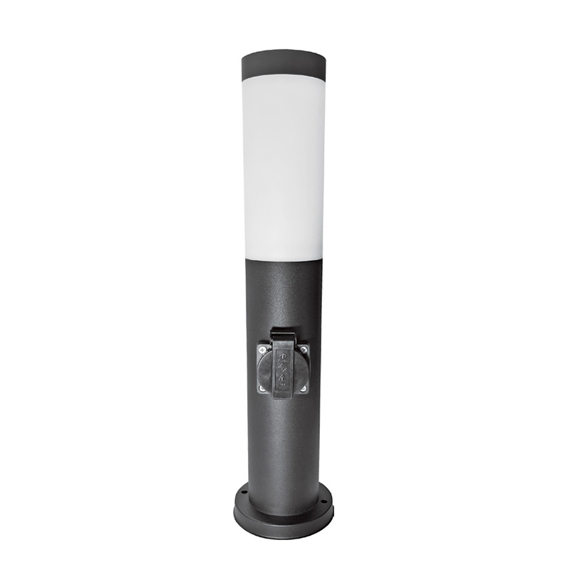 stainless steel+plastic   IP44 garden socket with one sockets