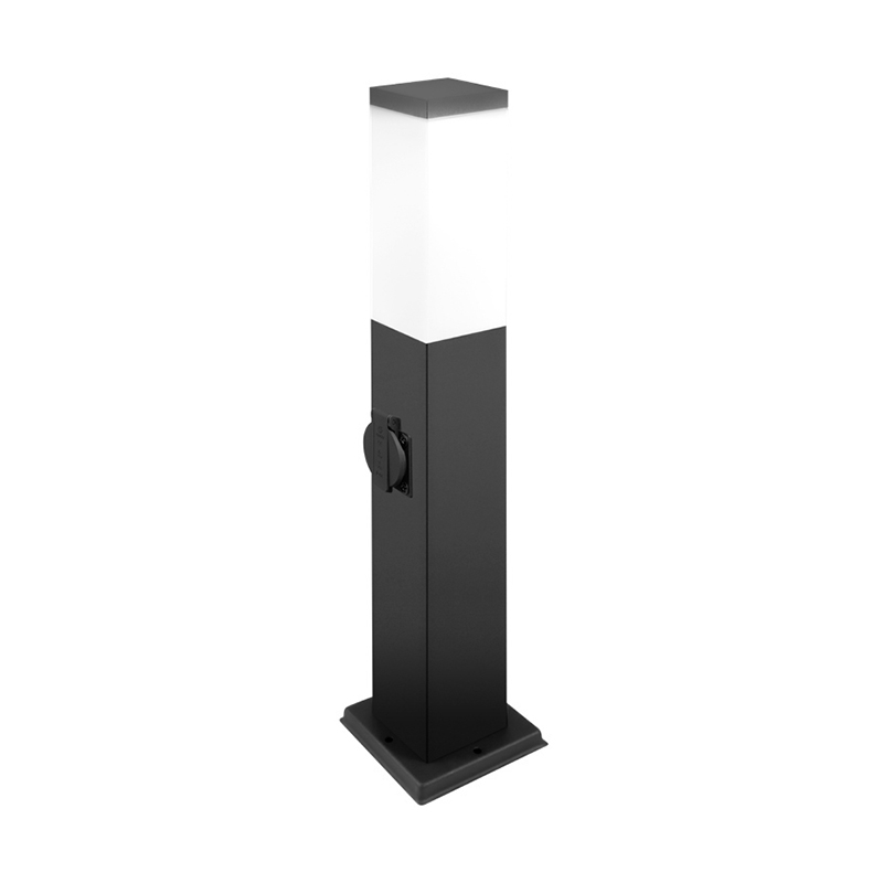 stainless steel+plastic   IP44 garden socket with one sockets