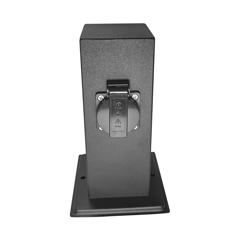 stainless steel+plastic   IP44 garden socket with one sockets