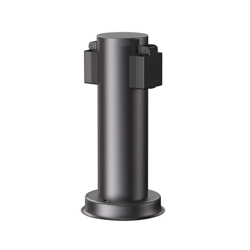 stainless steel+plastic   IP44 garden socket with 2 sockets