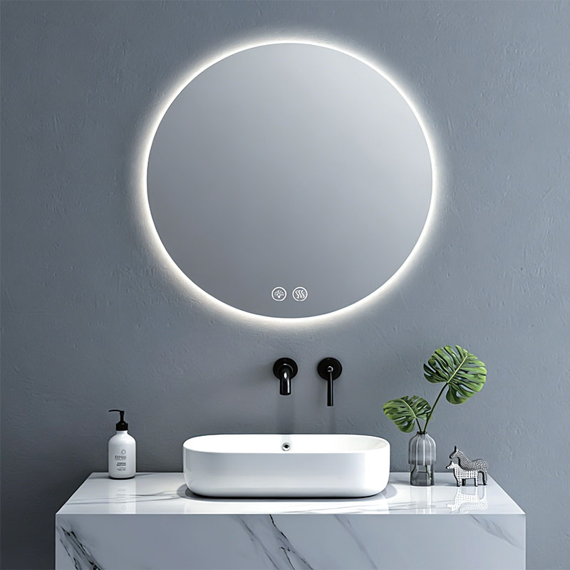 LED Mirror Light Anodized aluminum  back frame 4/5 mm  copper free mirror
