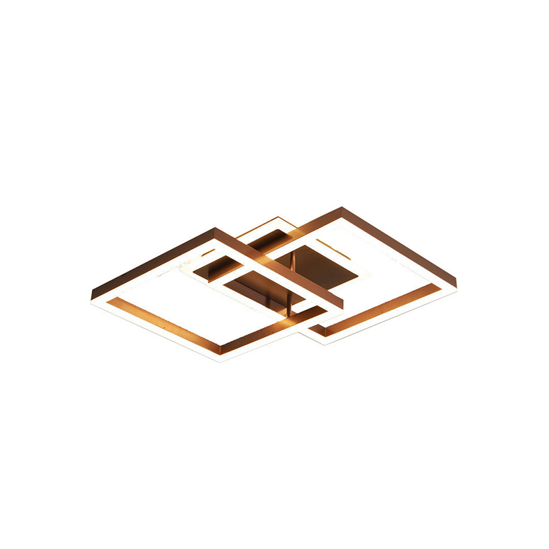 Led Pendant Light Indoor Lighting Modern Restaurant Ceiling Decoration Lights Square Gold