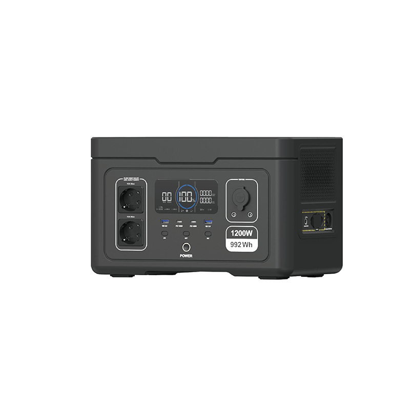 1200W Power Station 992Wh Solar MPPT Controller Cigar Lighter for Phone Car Power Source