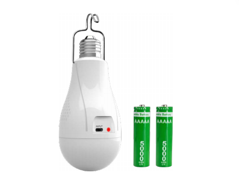 LED-A80-20W LED camping light 12.5W 400LM li-ion battery rechargeable 6500K USB