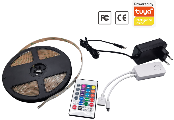 MSK-TY01-RGBW-5M  RGB+W Smart WIFI Strip Light Kit