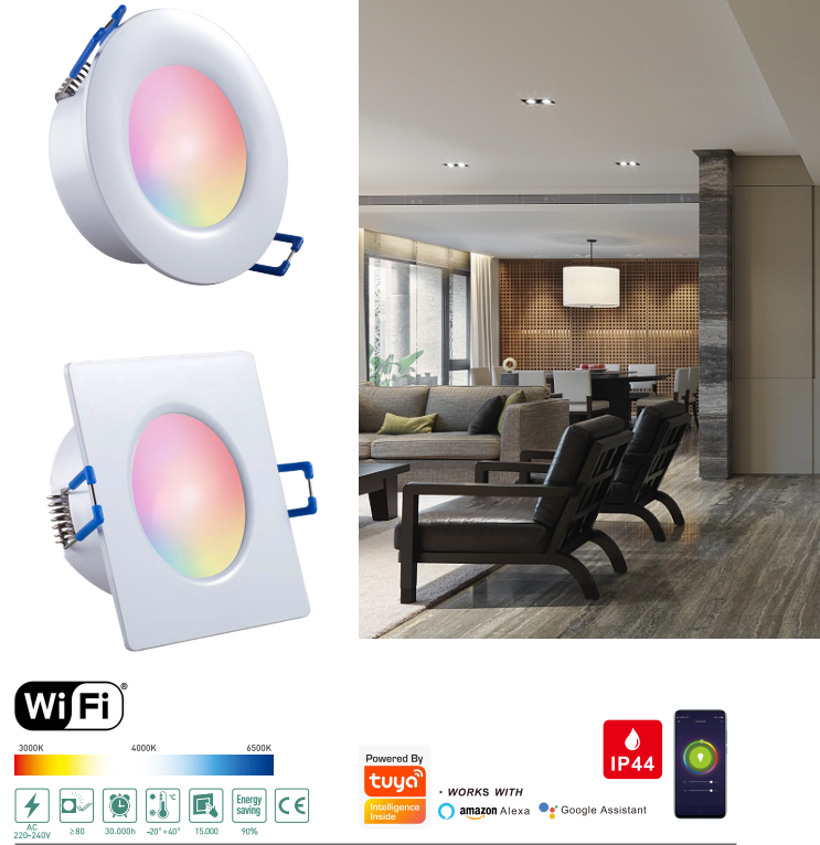 LED-RP01-3.5W LED-RP02-3.5W LED-RP03-5W LED-RP04-5W LED Smart down light