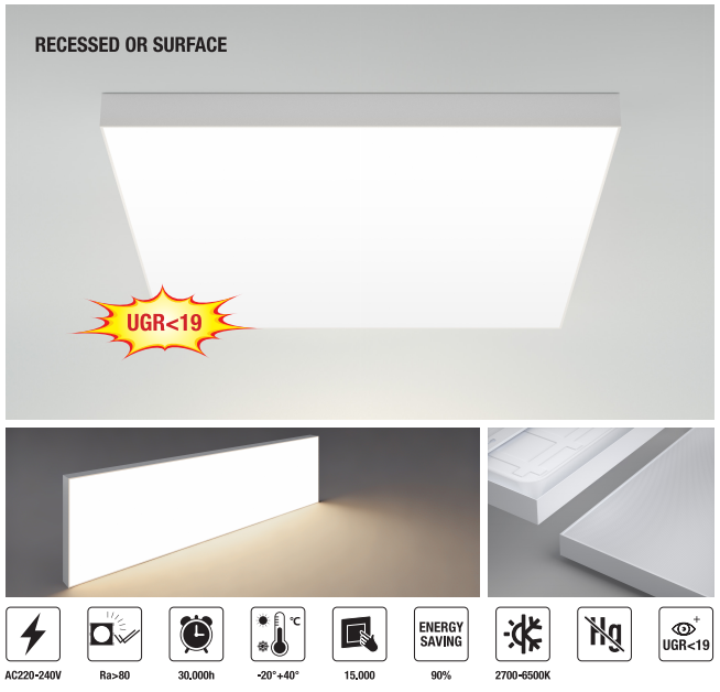 LED-PT6060-40W 　LED Panel Light