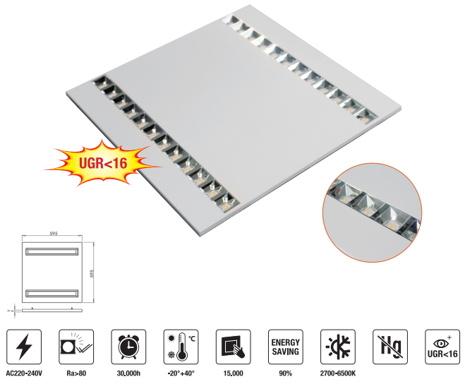 LED-GC6060-30W LED Panel Light