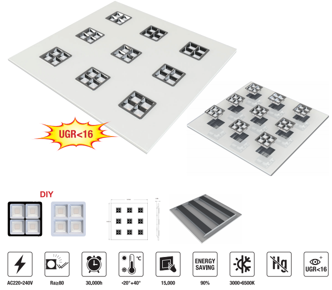 LED-GF6060-30W LED Panel Light
