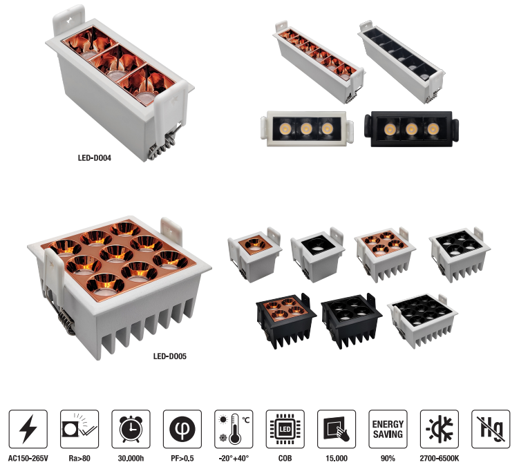 LED-DO04-20W 　LED Down Light