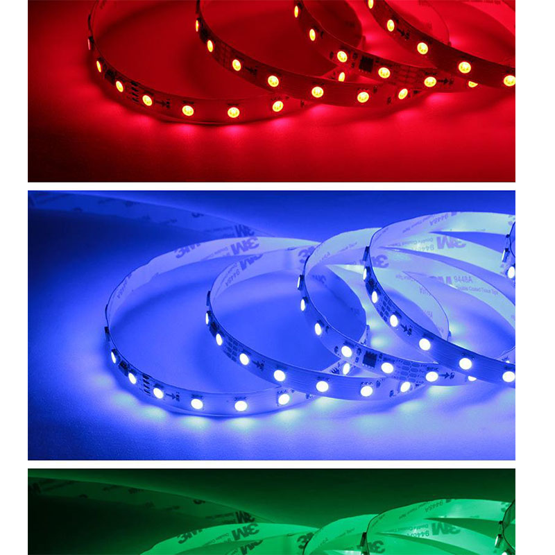 DC12/24V PVC LOW VOLTAGE STRIP LIGHT 14W IP20 SMD5050 RGB CE/RoHS CRI80 single row