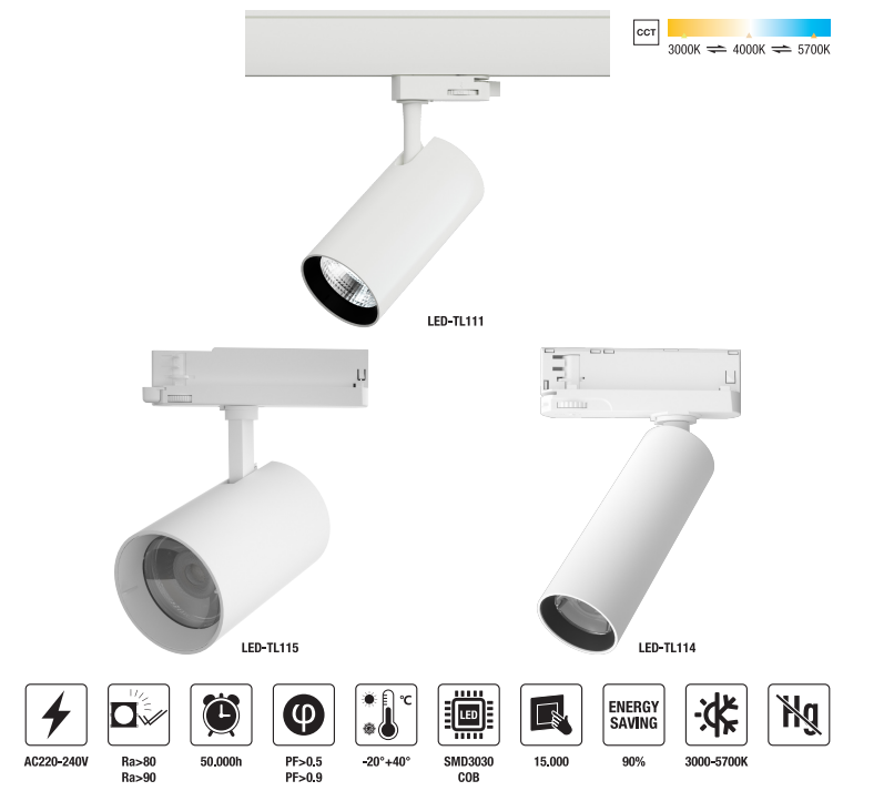 LED-TL115-20W LED Down Light