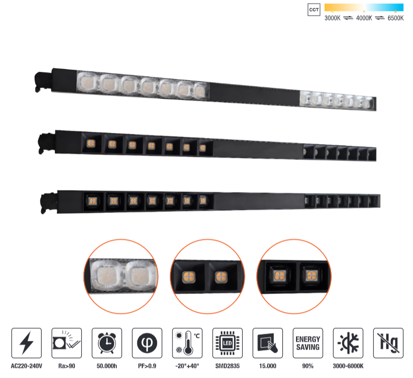 LED-LTL201B-40W LED Linear Track Light