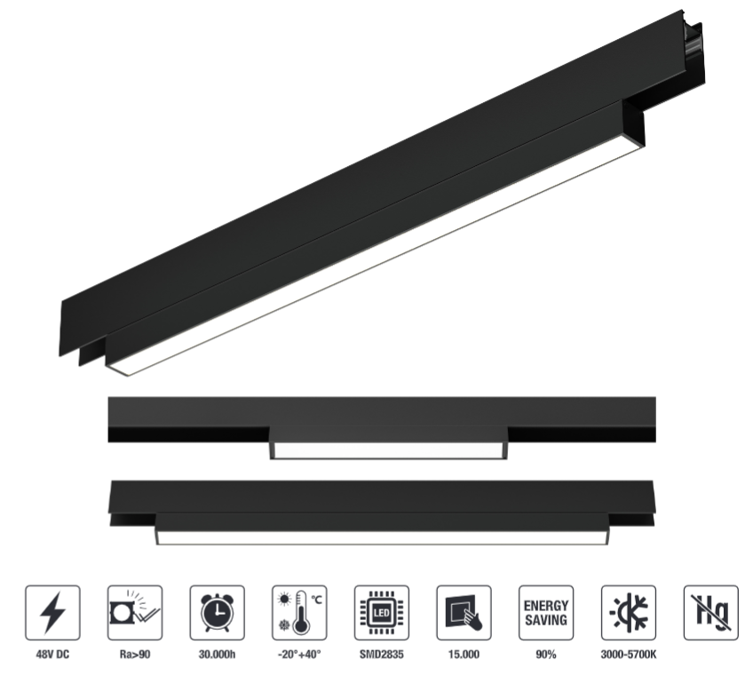 LED-MTL101-10W LED Linear Track Light
