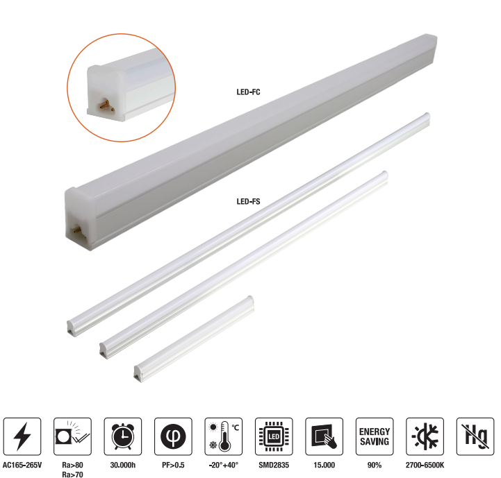 LED-FC-9W LED Frame Light AC165-265V 810LM±10%