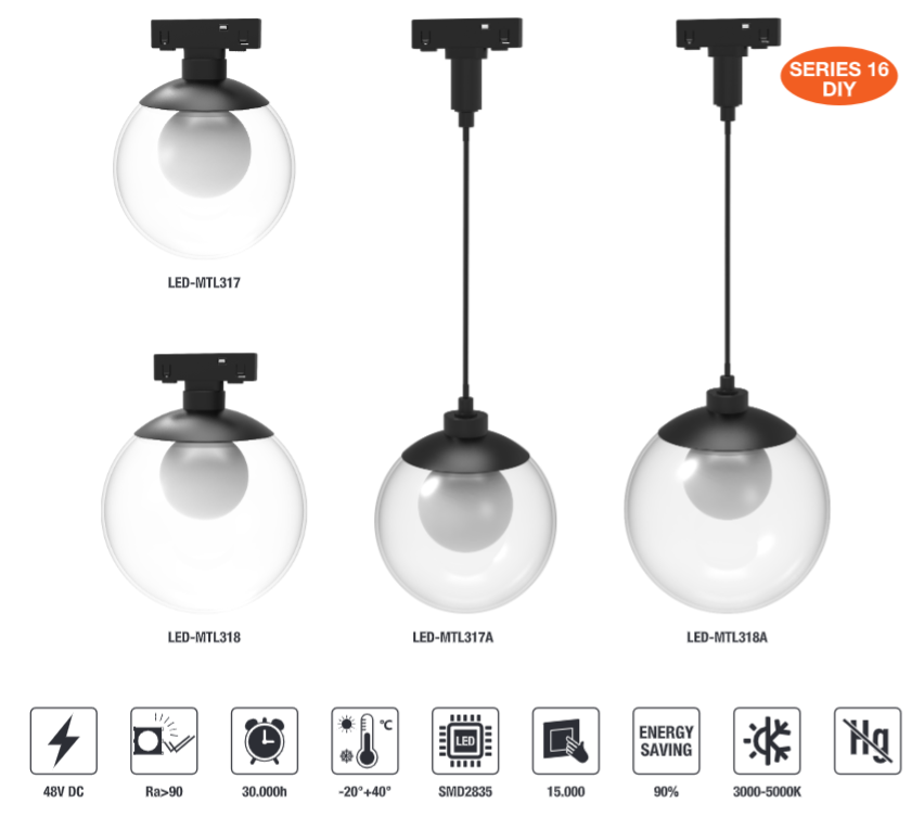 LED-MTL317A-5W LED Magnetic Track Light