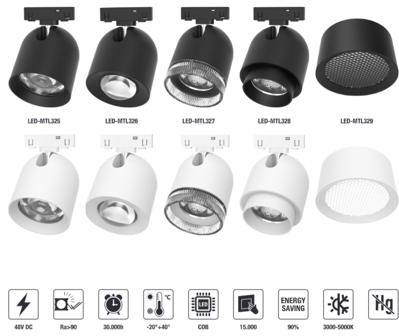 LED-MTL329-10W LED Magnetic Track Light