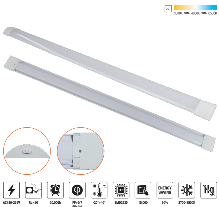 LED-FB02-60W LED Frame Light AC180-265V 6600LM±10%