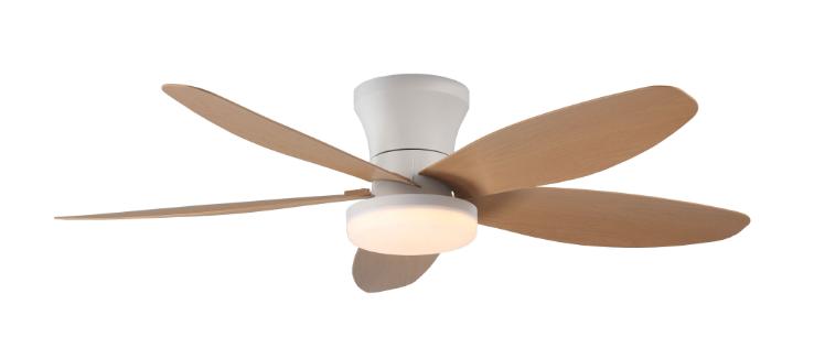 52'' 6 speed remote control straight ceiling fan light