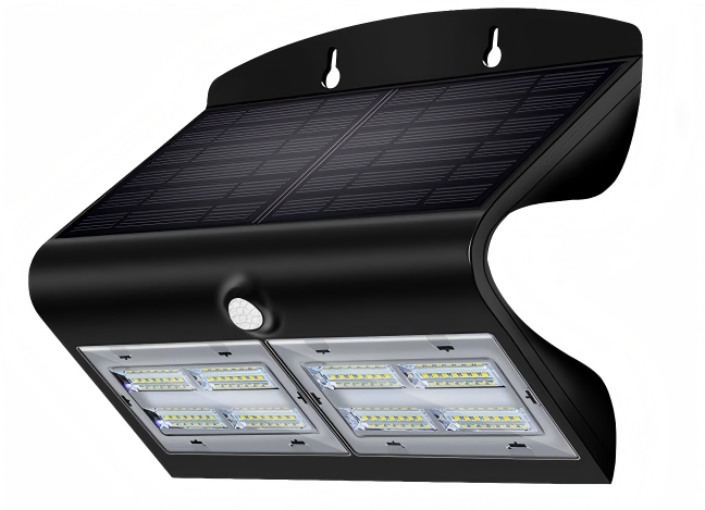 LED solar wall light IP44 ABS+PC garden lamp PIR sensor